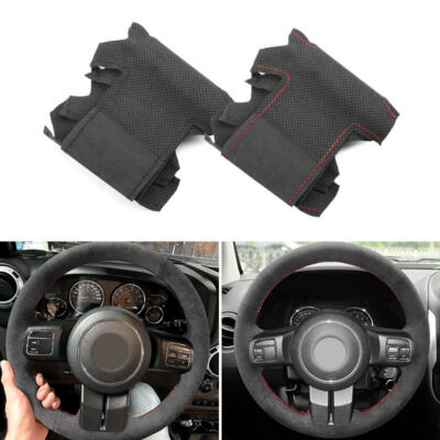Wildleder Lenkradabdeckung Lederbezug Für Jeep Wrangler Patriot Compass 11-16