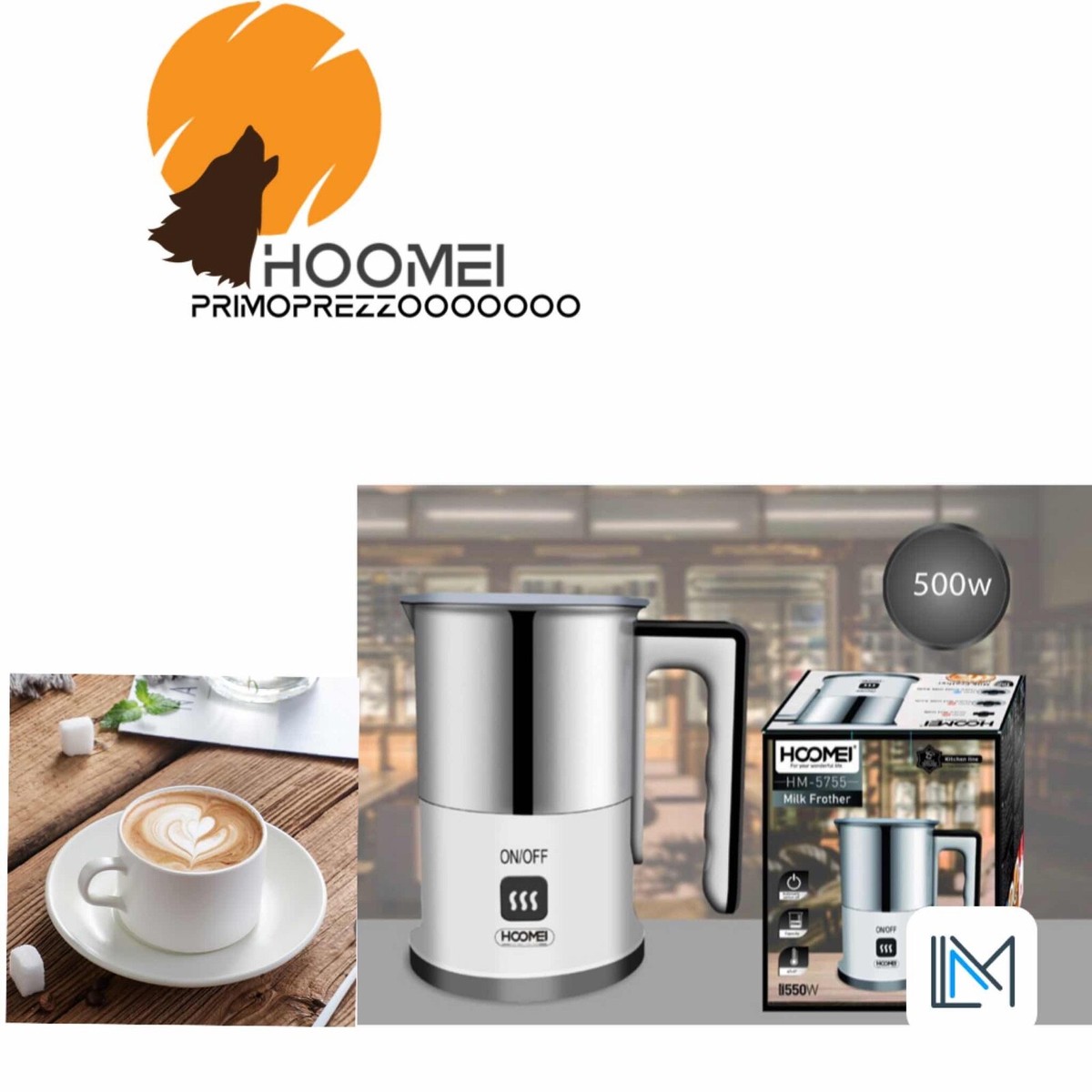 MONTALATTE DICTROLUX ELETTRICO 550W MACCHINA PER LATTE CAPPUCCINO MONTA SCHIUMA