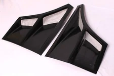 Glass Intake Scoop Side Air Front Fender Vents Hood Fiberglass 4 Universal Car