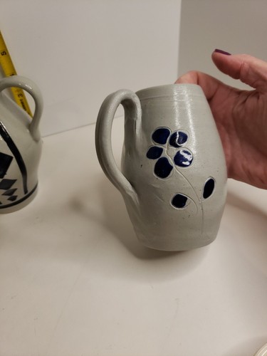 Lot of 9 Ceramic/Glass/Clay Pottery Creamers Pitchers *See pic for 1 Flaw - Picture 11 of 12