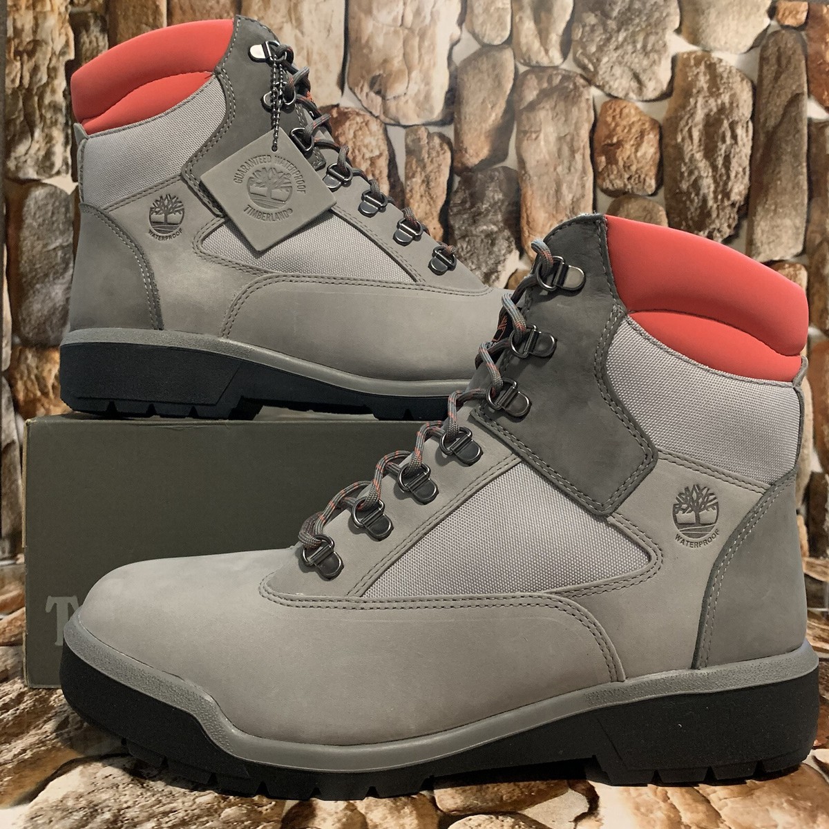 TIMBERLAND Men\'s Boot Grey Nubuck STYLE A2JFE SIZE 9 Waterproof Hiking Mountains TIMBERLAND MEN main image 4