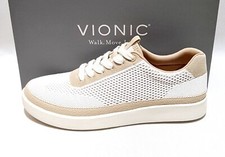VIONIC GALIA ORTHOTIC TRAINER CAUAL SHOES RRP �120 BREATHABLE WHITE KNIT WOMENS