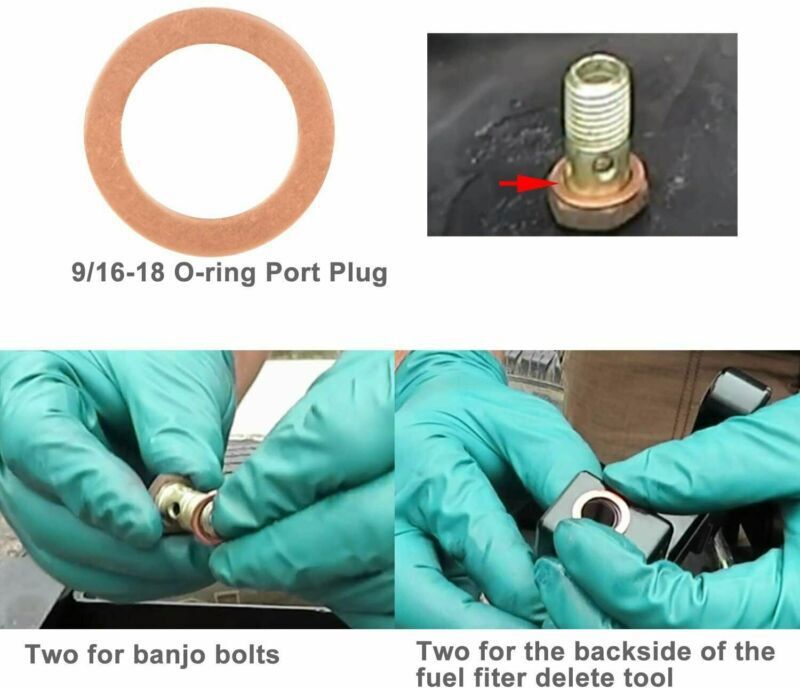 VMS Racing Diesel Fuel Bowl Filter Delete For 2003-2009 Dodge Cummins 5.9L