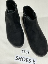 Big Girl Cat Jack Size 3 Faux Black Suede Side Zip Bootie