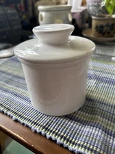 Sweese Porcelain Butter Keeper Crock Bell French Serving Dish White