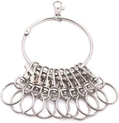 1PC Portable Metal Ring Key Organizer Holder With Swivel Clasps Janitor 1pc-portable-metal-ring-key-organizer-holder-with-swivel-clasps-janitor