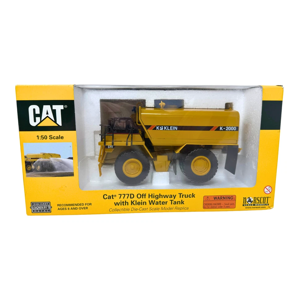 Norscot Cat 777D Off Highway Truck with Klein Water Tank 1:50 Diecast - Image 2 of 4