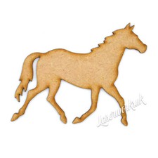 Horse Craft Shapes - MDF Wooden Animals - Blank Embellishment Laser Cut out