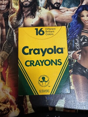 1988 Binney & Smith Crayola 16 Crayons New Unused Brilliant Colors  