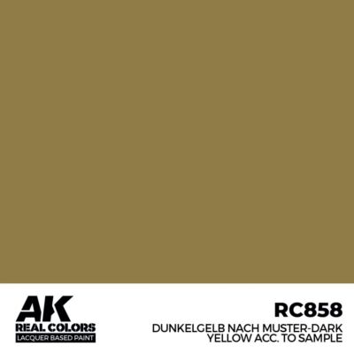 AK Interactive RC858 - Dunkelgelb Nach Muster-Dark Yellow acc. to Sample - Neu