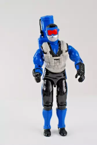 Vintage 1991 GI Joe ARAH SNAKE EYES  3.75 Action Figure with backpack
