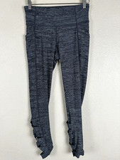 Athleta Leggings Women Medium Gray Space Dye Athleisure Leggings Loungewear Yoga