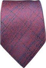 BISSE Necktie - Micro Fabric Men's Tie, Claret Red Patterned Men's Tie
