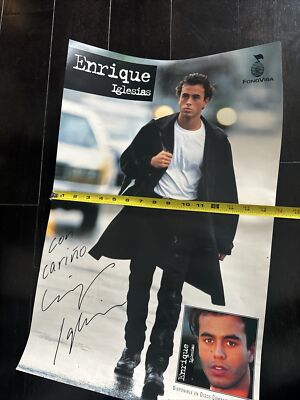 ENRIQUE IGLESIAS Autograph Poster | eBay