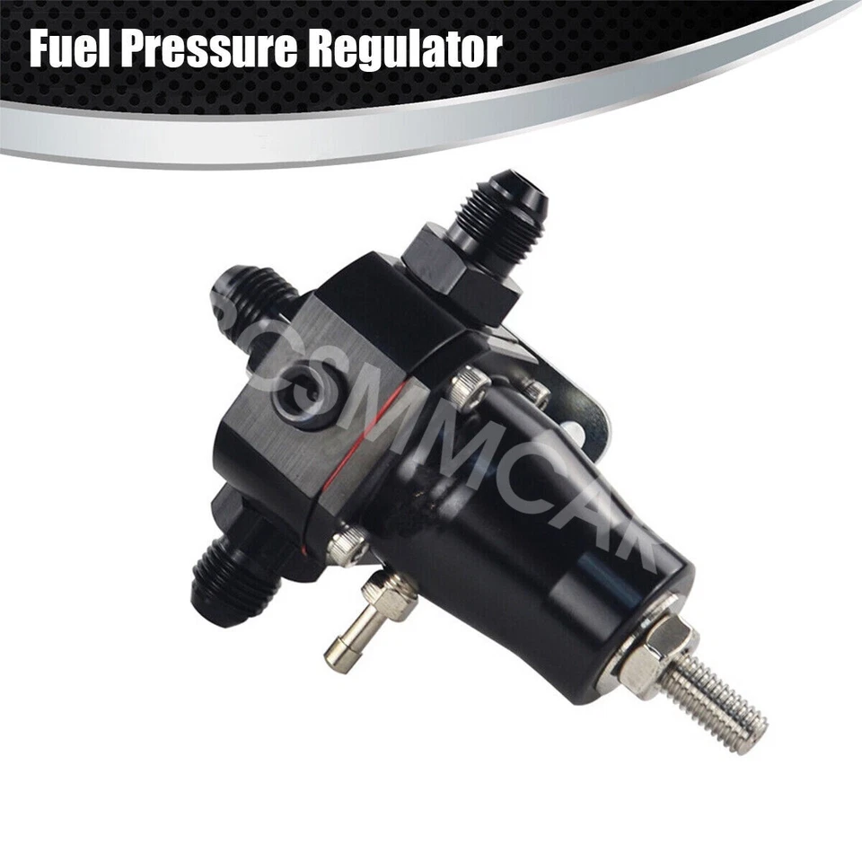 Car PSI Fuel Injection Fuel Pressure Regulator Adjustable 1/8'' NPT Gauge Port - Изображение 3 из 4