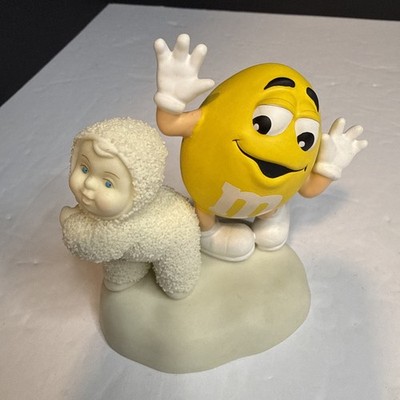 Department 56 Snowbabies M&M s I'm Nuts About Dancing 2004 Figurine Yellow