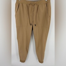 VRST men s limitless tan slim fit 4 way stretch jogger pant performance size M