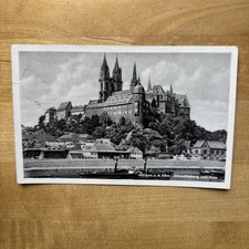 Postkarte AK Meißen Elbe Sachsen Dampfer Albrechtsburg Und Dom Gelaufen 1952