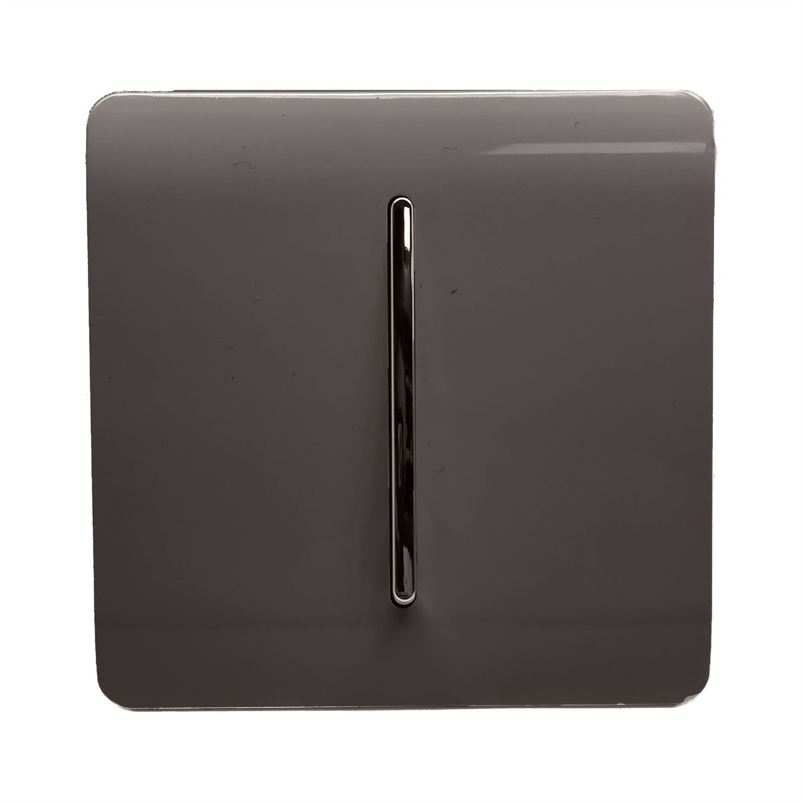 Trendi Switch 1 Gang 2 Way Screwless 10 Amp Light Switch - Dark Mocha Brown - Image 2