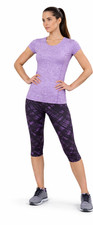 Damen Sport Set Funktionsshirt & 3/4 Leggings...