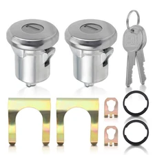 Door Lock Cylinder Set with 2 Keys for Buick Chevy Pontiac Oldsmobile