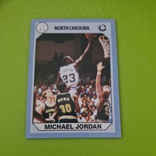 MICHAEL JORDAN  1990 COLLEGIATE COLLECTION TAR HEEL CAREER CARD # 89