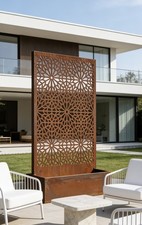 Corten Planter with Corten Screen Perfect for Climbing Plants & Flower 150x 90cm