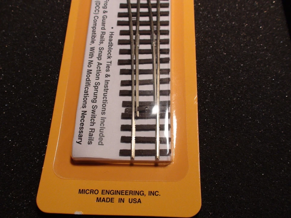 Micro- Engineering 15-105 HOn3 TURNOUT LH #6 frog Code 70 BIGDISCOUNTTRAINS - Image 4 of 4