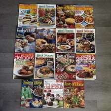 Taste of Home Magazines Lot Of 15 Quick Cooking Simple Delicious Mix Vintage M04