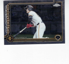 Kazuma Okamoto, Yomiuri Giants-TOR, Topps Chrome Refractor Card #98 (2025)