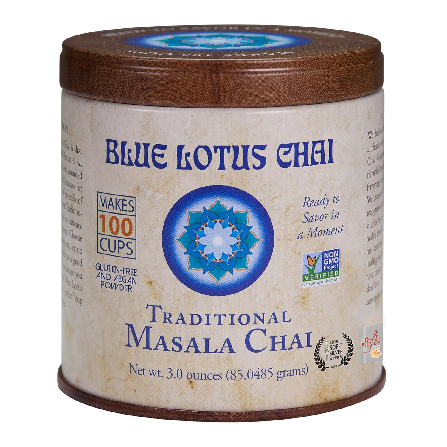 - Traditional Masala Chai - Makes 100 Cups - 3 Ounce Masala 