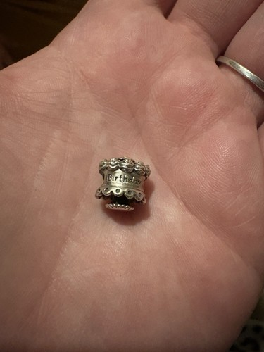 RETIRED 2014 Pandora Birthday cake charm