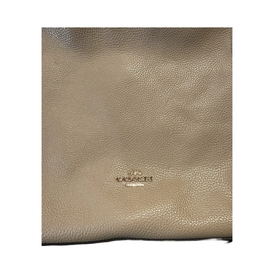 Coach Isabelle Beige Leather Exterior Shoulder Bag - Image 3 of 4