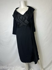 VINTAGE FRANK TISCH M T HOLIDAY FROCK SIZE SMALL BLACK STUNNING DRESS