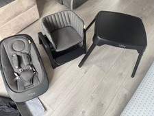 Tutti Bambini Nova Evolutionary Highchair and Rocker Grey & Black for Ages 0-12