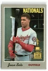 2019 Topps Heritage 1970 Cloth Stickers Juan Soto #4 Washington Nationals