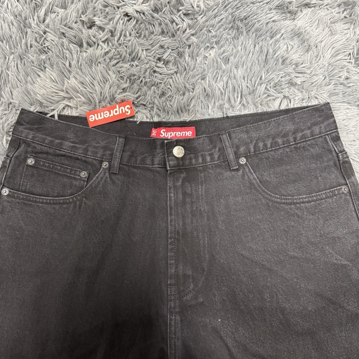Supreme Baggy Jeans Black Size 34 | eBay