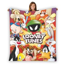 Looney Tunes Characters Warm Single-Side Printing Flannel Fleece Blanket