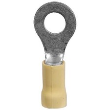 15 pc TE AMP 34855 Terminal Ring Tongue, 12-10AWG, Female, Insulated, 6.35mm, P