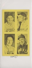 1977 Jim Rowe Exhibits 4-in-1 Reprints Joe Medwick Max Carey Dazzy Vance HOF 0b2
