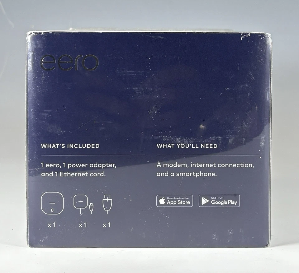 EERO Mesh WiFi System Router Covers 1500 sq ft Model J010001 Sealed - Image 3 of 3