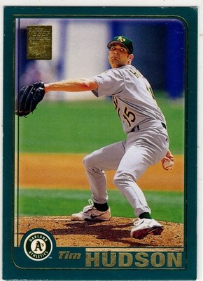 2001 Topps Baseball Tim Hudson No. 697 Oakland Athletics