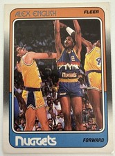 1988-89 Fleer Alex English Denver Nuggets #34