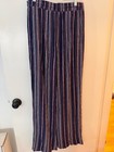 Knox Rose Striped Elastic Waist Pants Beach Boho Size M 32" inseam — photo 3
