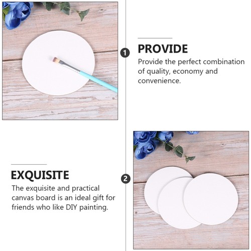 10 Pcs Tela Per Pittura Olio Alunno Tavola Di Vernice Rotonda Dipinto Ad Su - Foto 7 di 12