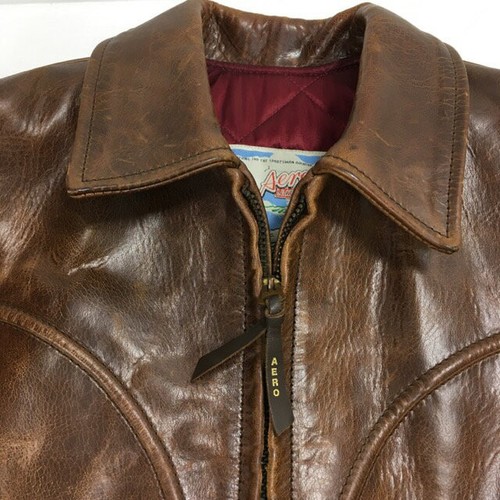 AERO LEATHER Hercules Horsehide Lederjacke Braun Größe 36 GEBRAUCHT Aus... - Bild 21 von 24