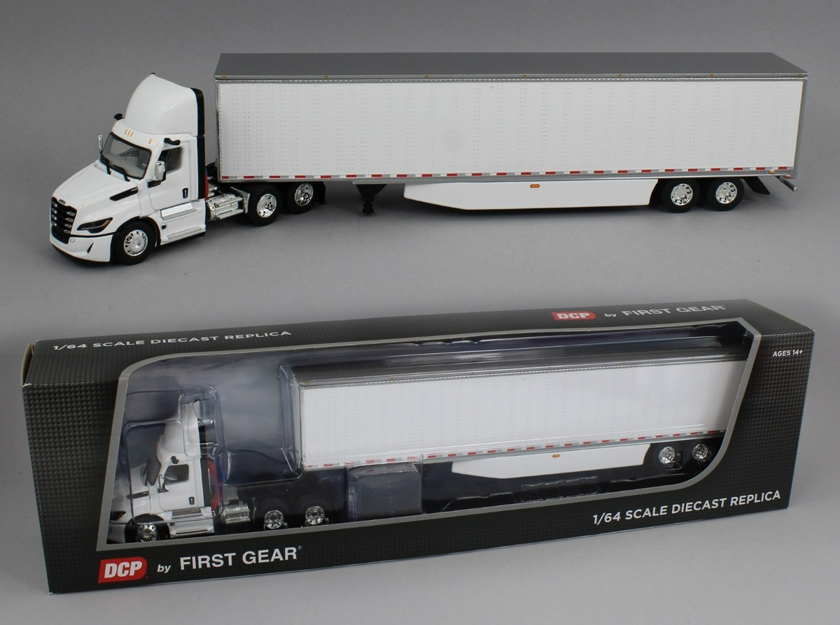 2025 DCP 1:64 WHITE Freightliner Cascadia 5th GEN Day Cab Semi w