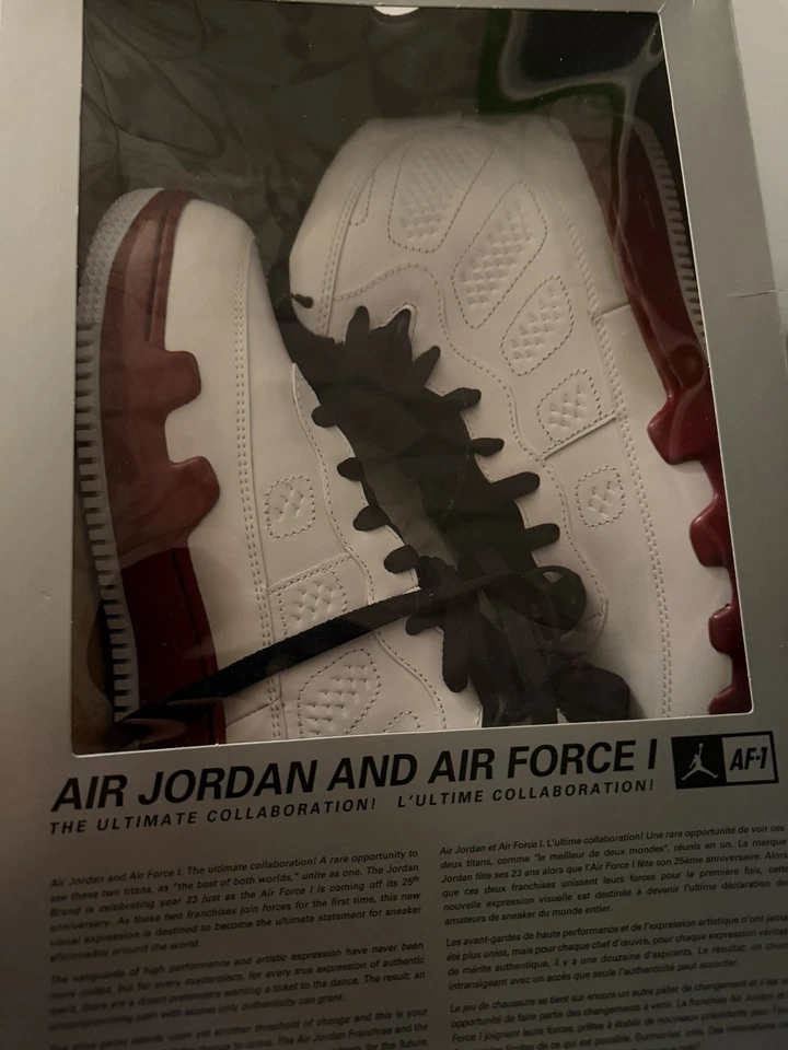 Talla 11 - Air Jordan Fusion 9 Blanco 352753-102 Auténtico OG BOX DS Foto 2 de 4