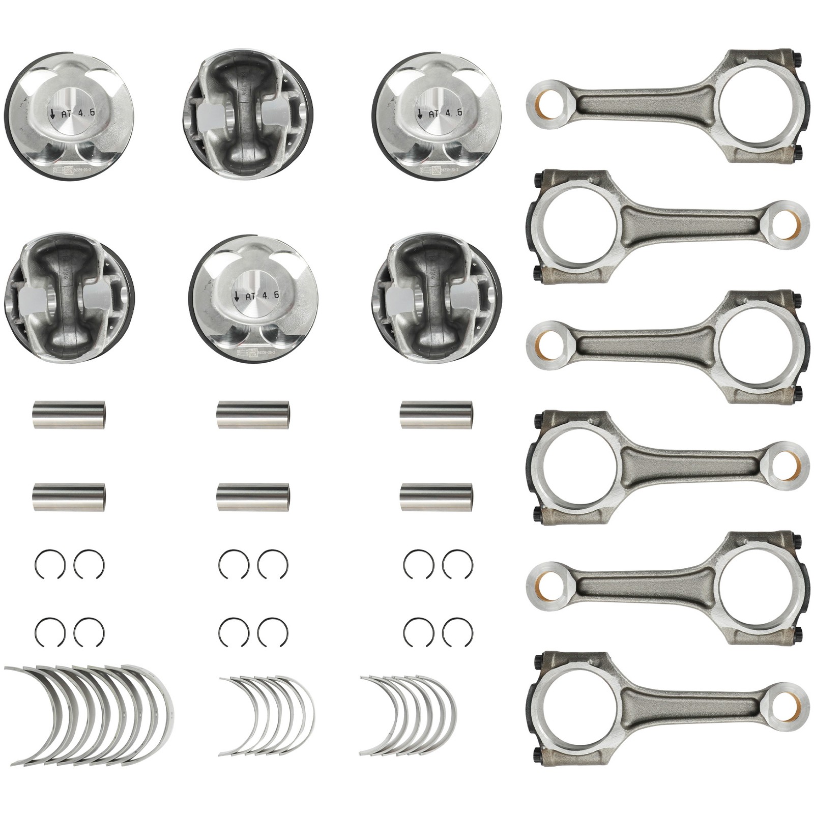 Engine Rebuild Kit Crankshaft Bearings Piston Kit For Maserati Levante 3.0L V6