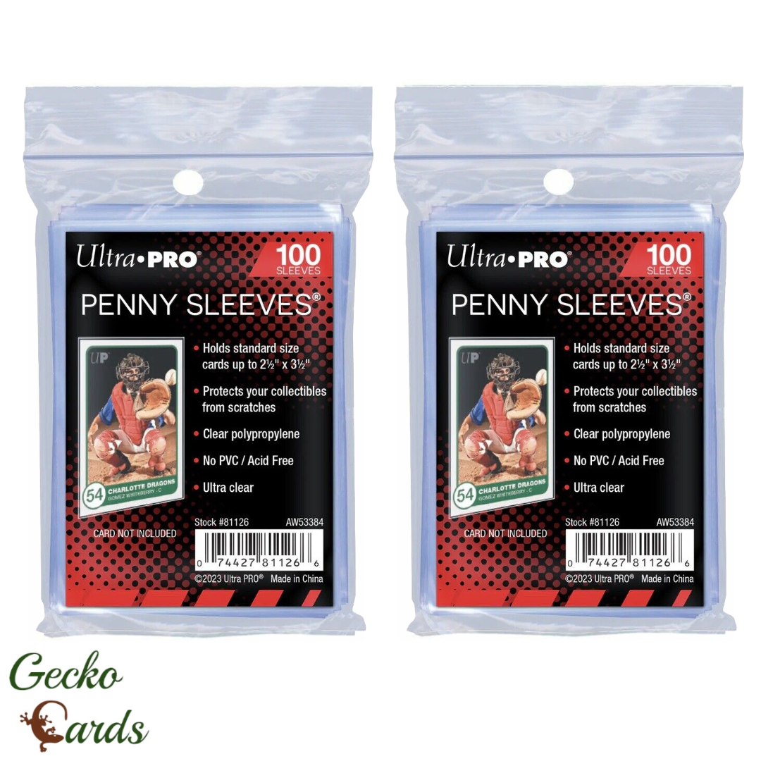 Card Sleeves 1,000 Ultra Pro Penny Card Soft Sleeves - 10 Packs Of 100,  Clear Standard Size (#81126) 2024 Fresh Stock Ultra Pro Soft Sleeves
